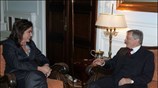 Η ΥΠΕΞ Ντόρα Μπακογιάννη (Α) συναντήθηκε με τον πρώην καγκελάριο της Αυστρίας ...