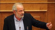 Ο πρόεδρος της ΚΟ του ΣΥΡΙΖΑ Αλέκος Αλαβάνος μιλάει στη συζήτηση για ...