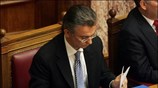 Την παραίτησή του από την κυβέρνηση και τη θέση του υπουργού Επικρατείας ...