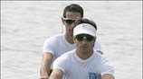 Στην πρώτη θέση στην 1η προκριματική σειρά του διπλού σκιφ ελαφρών βαρών ...