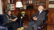 Τον Πρόεδρο της Δημοκρατίας Κάρολο Παπούλια επισκέφθηκε η Ουγγαρέζα ΥΠΕΞ Kinga Goncz ...