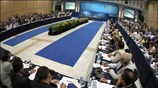 Ο πρωθυπουργός Κώστας Καραμανλής παραχωρεί την καθιερωμένη συνέντευξη Τύπου προς τους εκπροσώπους ...