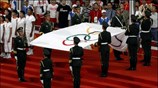 Στιγμιότυπο από την Τελετή Λήξης των Ολυμπιακών Αγώνων του Πεκίνου. ...