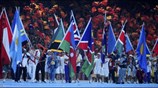 Στιγμιότυπο από την Τελετή Λήξης των Ολυμπιακών Αγώνων του Πεκίνου. ...