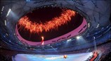 Στιγμιότυπο από την Τελετή Λήξης των Ολυμπιακών Αγώνων του Πεκίνου. ...