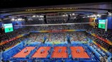 Πανοραμική εικόνα από το Πανεπιστημιακό Γυμναστήριο του Πεκίνου όπου διεξάγεται ο δεύτερος ...
