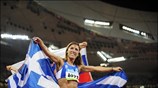 Η Χρυσοπηγή Δεβετζή κατέκτησε το χάλκινο μετάλλιο στο τριπλούν με επίδοση 15.23, ...