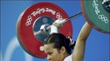 Η κάτοχος του παγκόσμιου ρεκόρ στα 48κ. του ζετέ στην άρση βαρών, ...