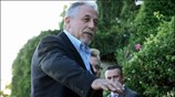 Ο βουλευτής Γιάννης Μανώλης προσέρχεται στο δείπνο που παρέθεσε ο πρωθυπουργός στους ...