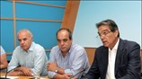 Οι βουλευτές του ΠΑΣΟΚ Φώτης Χατζημιχάλης (Α), Χάρης Τσιόκας (Κ) και Νίκος ...