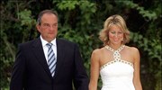 Ο πρωθυπουργός Κώστας Καραμανλής και η σύζυγος του Νατάσα, φθάνουν στο Προεδρικό ...