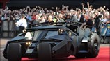 Το «Batmobile », το μεταφορικό μέσο του Batman, στην επίσημη προβολή της ...