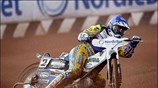 Ο αυστραλός Chris Holder κατά τη διάρκεια του τελικού του Speedway World ...