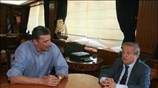 Ο δήμαρχος Πειραιά Παναγιώτης Φασούλας συναντήθηκε με τον πρόεδρο της Δημοκρατικής Αναγέννησης ...