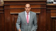 O υπουργός ναυτιλίας Γιώργος Βουλγαράκης μιλά στην Ολομέλεια της Βουλής κατά την ...
