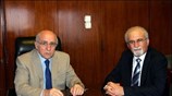 Ο υπουργός ΠΕΧΩΔΕ Γιώργος Σουφλιάς συναντήθηκε σήμερα με τον Κύπριο υπουργό Γεωργίας ...