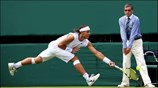 Ο Ισπανός Rafael Nadal of Spain πέρασε στην επόμενη φάση του Γουίμπλεντον ...