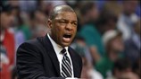 Ο προπονητής των Boston Celtics Doc Rivers. ...