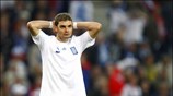 Ο ¶γγελος Χαριστέας μετά το τέλος του αγώνα. ...