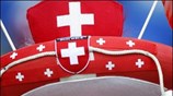 Φίλαθλος της Ελβετίας πριν τον αγώνα με την Τσεχία. ...