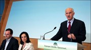 Ο πρόεδρος του ΠΑΣΟΚ Γιώργος Παπανδρέου κάνει δηλώσεις στα ΜΜΕ στα κεντρικά ...