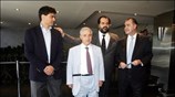 Ο μεγαλομέτοχος της ΠΑΕ Παναθηναϊκός Γιάννης Βαρδινογιάννης, ο Nίκος Πατέρας, ο Παύλος ...