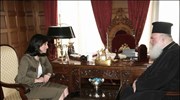 Συνάντηση του Αρχιεπισκόπου Αθηνών και Πάσης Ελλάδος Ιερώνυμου με την βουλευτή του ...