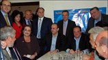 Στην αποχαιρετιστήρια συνάντηση των γραφείων της ΟΝΝΕΔ στην οδό Νικηταρά 2 - ...