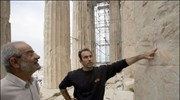 Ο πρόεδρος της ΚΟ του ΣΥΡΙΖΑ Αλέκος Αλαβάνος (A) επισκέφθηκε την Ακρόπολη ...