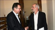 Ο πρόεδρος της ΚΟ του ΣΥΡΙΖΑ Αλέκος Αλαβάνος συναντήθηκε με την Ομοσπονδία ...