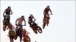 Στιγμιότυπο από τον αγώνα Motocross για το Παγκόσμιο Πρωτάθλημα που έγινε στην ...