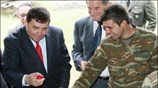Ο πρόεδρος του ΛΑΟΣ Γιώργος Καρατζαφέρης επισκέφθηκε το Λιτόχωρο και ευχήθηκε καλό ...