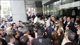 Συγκέντρωση στην πλατεία Κλαυθμώνος και παράσταση διαμαρτυρίας στα υπουργεία Εσωτερικών και Εθνικής ...