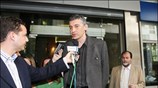 Ο δήμαρχος Πειραιά Παναγιώτης Φασούλας κάνει δηλώσεις μετά τη συνάντηση που είχε ...