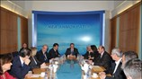 Ο πρωθυπουργός Κώστας Καραμανλής συμμετέχει στην συνεδρίαση του πολιτικού συμβουλίου της Νέας ...