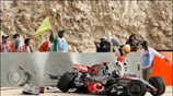 Το ατύχημα που είχε ο Lewis Hamilton στο Μπαχρέιν «σημάδεψε» τα ελεύθερα ...