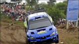 Ο Νορβηγός Petter Solberg της Subaru οδηγεί εντυπωσιακά γρήγορα στο Ράλι Αργεντινής. ...