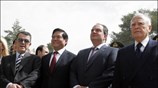 Ο Πρόεδρος της Δημοκρατίας Κάρολος Παπούλιας, ο πρωθυπουργός Κώστας Καραμανλής, ο αντιπρόεδρος ...