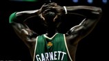 Ο Kevin Garnett, των Boston Celtics, αντιδρά κατά τη διάρκεια του αγώνα ...