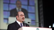 Ο γραμματέας του Εθνικού Συμβουλίου του ΠΑΣΟΚ Νίκος Αθανασάκης μιλά στις εργασίες ...