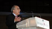 Ο πρόεδρος του ΕΔΕΚ  Γιαννάκης Ομήρου μιλά στις εργασίες της δεύτερης ...
