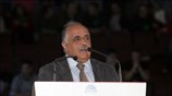 Ο εκπρόσωπος του ΚΚΕ Κώστας Παρασκευάς μιλά στην έναρξη του 8ου Συνεδρίου ...
