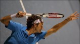 Ο Ελβετός Roger Federer αγωνίστηκε με τον Βρετανό Andy Murray στο «The ...