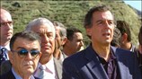 Ο υπουργός Πολιτισμού Μιχάλης Λιάπης και ο Πρόεδρος της ΕΟΕ Μίνως Κυριακού ...