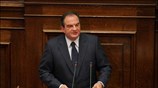 Απαντώντας σε ερώτηση του προέδρου του ΛΑΟΣ Γιώργου Καρατζαφέρη, σχετικά με τους ...