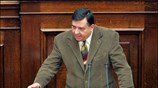 Σε επίκαιρη ερώτηση του προέδρου του Λαϊκού Ορθόδοξου Συναγερμού Γιώργου Καρατζαφέρη, σχετικά ...