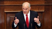 Ο πρόεδρος του ΠΑΣΟΚ Γιώργος Παπανδρέου μιλά στη Βουλή κατά την «Ώρα ...