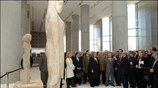 Ο υπουργός Πολιτισμού κ. Μιχάλης Λιάπης ξενάγησε τον πρόεδρο της Βουλής κ. ...