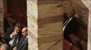 Ο υπουργός Ναυτιλίας Γιώργος Βουλγαράκης, ο υφυπουργός Πάνος Καμμένος και ο βουλευτής ...