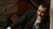 Ο  ανεξάρτητος πλέον βουλευτής Κώστας Κουκοδήμος , στη συζήτηση επί της ...